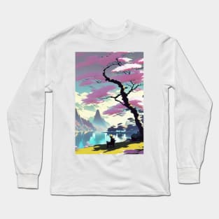 Japanese landscape Long Sleeve T-Shirt